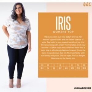 #239 LuLaroe- Iris Tunic in Red n Black Tribal Print - Size: XS